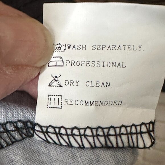 MISLOOK Charcoal Grey and Tan Short Sleeve Midi Sheath Dress L - Picture 5 of 8